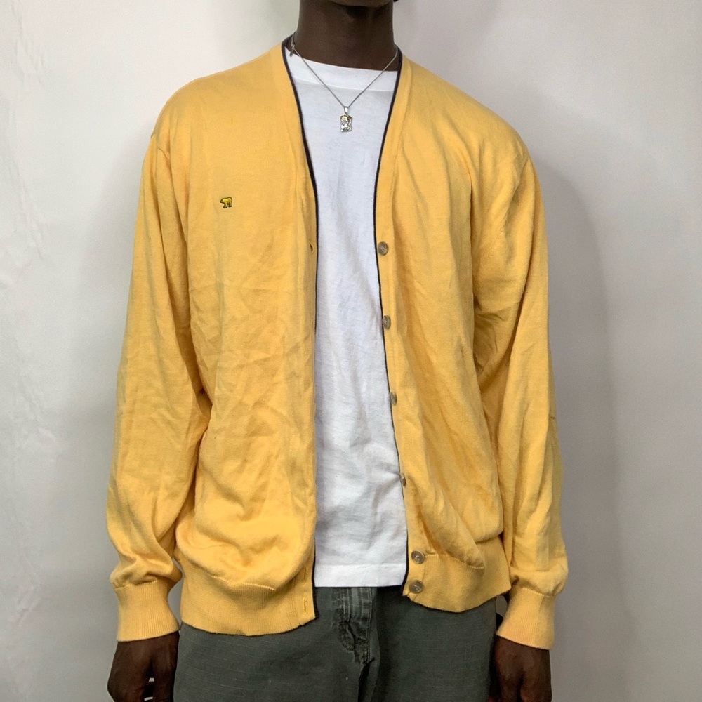 Yellow sweater vest